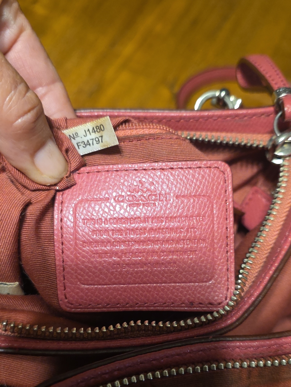 Coach Mini Christie Carryall Pebbled Leather Tote Bag in Pink - Picture 13 of 16